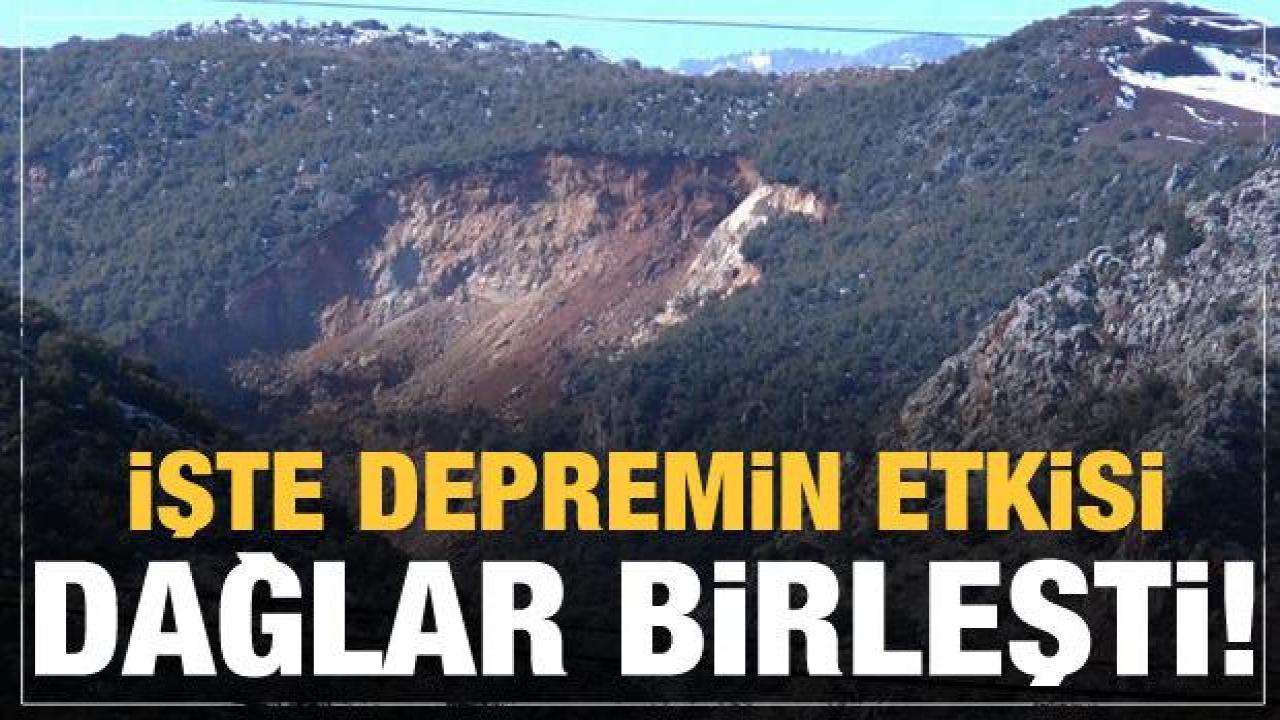 Dağlar birleşti! Depremin büyüklüğü gözler önüne serildi