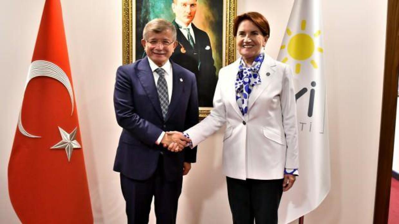 Davutoğlu'ndan Akşener'e ziyaret