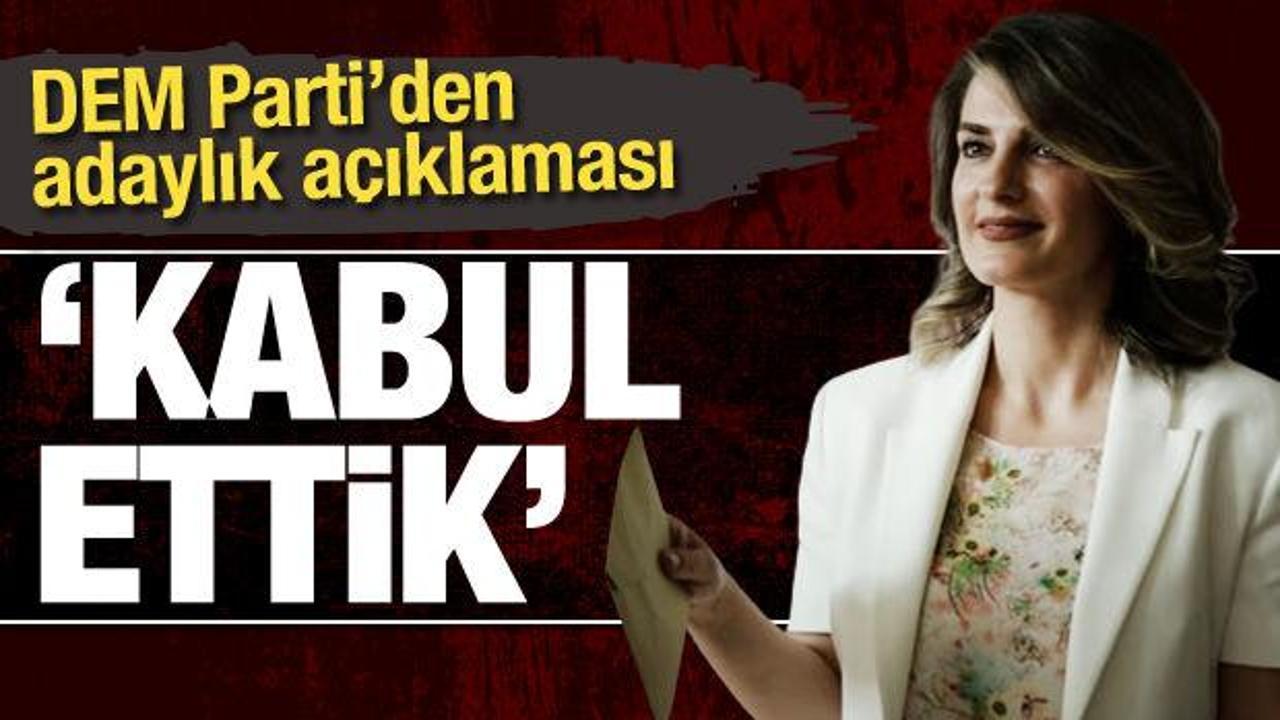 DEM Parti: Başak Demirtaş en güçlü adayımız