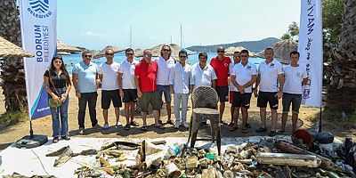 Deniz Dibi Temizliği Türkbükü Sahilinde Devam Etti