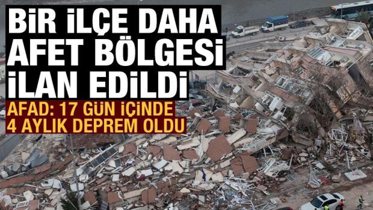 Deprem bölgesinde 17 günde 4 aylık deprem! Gürün de afet bölgesi ilan edildi