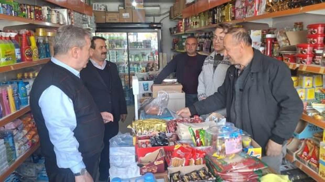 Destici'den boykota cevap: Esnaftan alışveriş yaptı