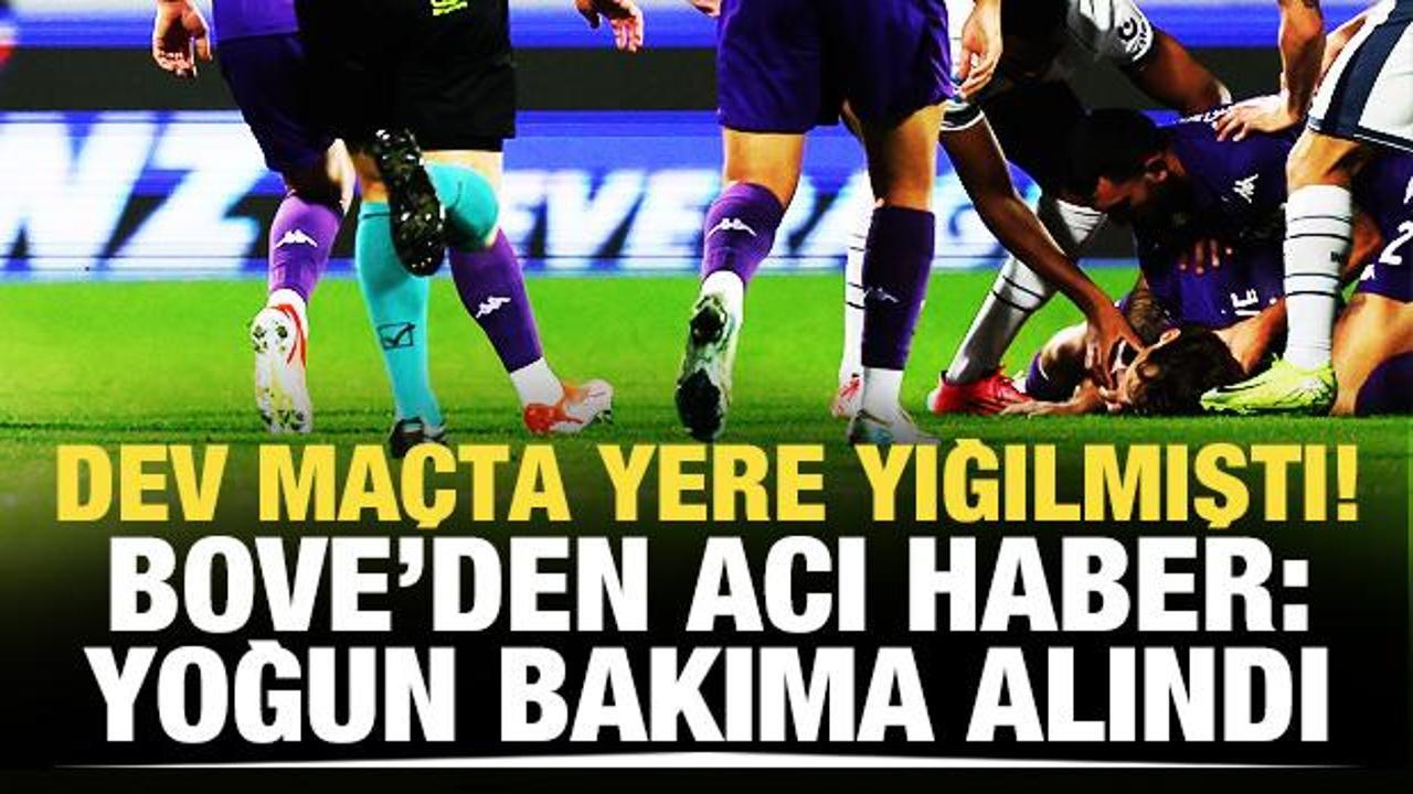 Dev maçta yere yığılmıştı! Bove'den acı haber: Yoğun bakıma aldındı