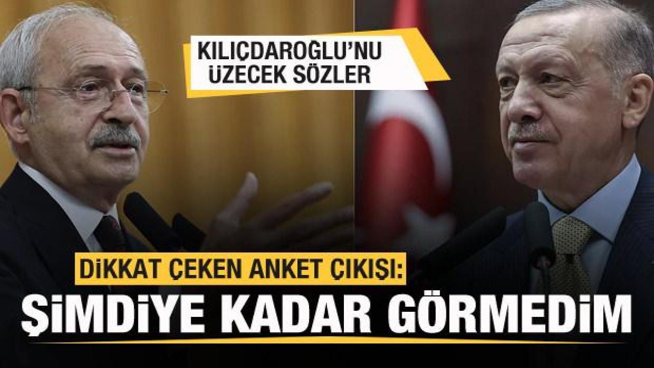 Dikkat çeken anket açıklaması! Kılıçdaroğlu'nu üzecek