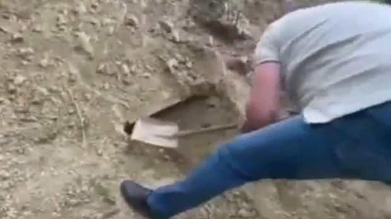 Diri diri gömülen adamdan 4 gün sonra gelen mucize çığlık