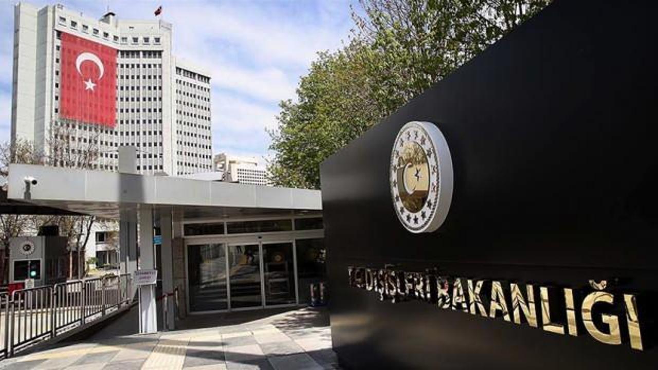 Dışişleri Bakanlığı'ndan ödül tepkisi