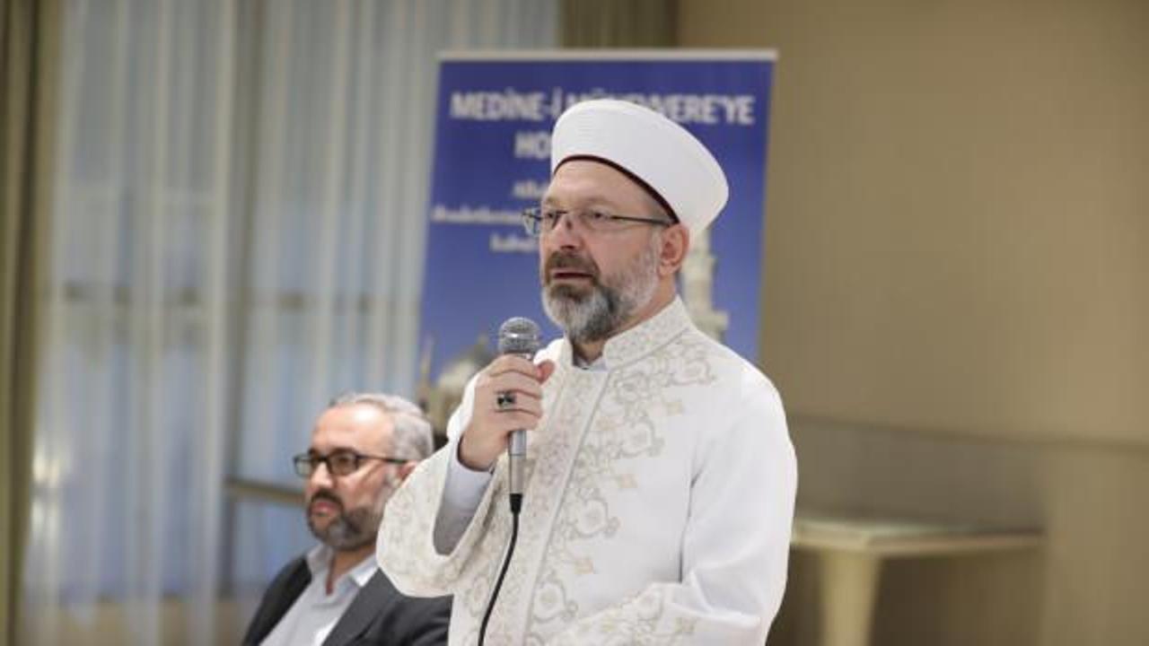 Diyanet İşleri Başkanı Erbaş, Medine'de gençlerle buluştu