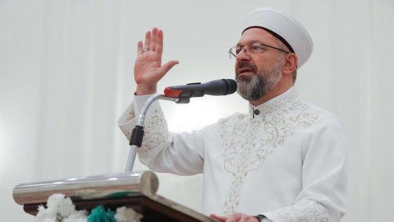 Diyanet İşleri Başkanı Erbaş'tan tepki: Aşağılık eylem...