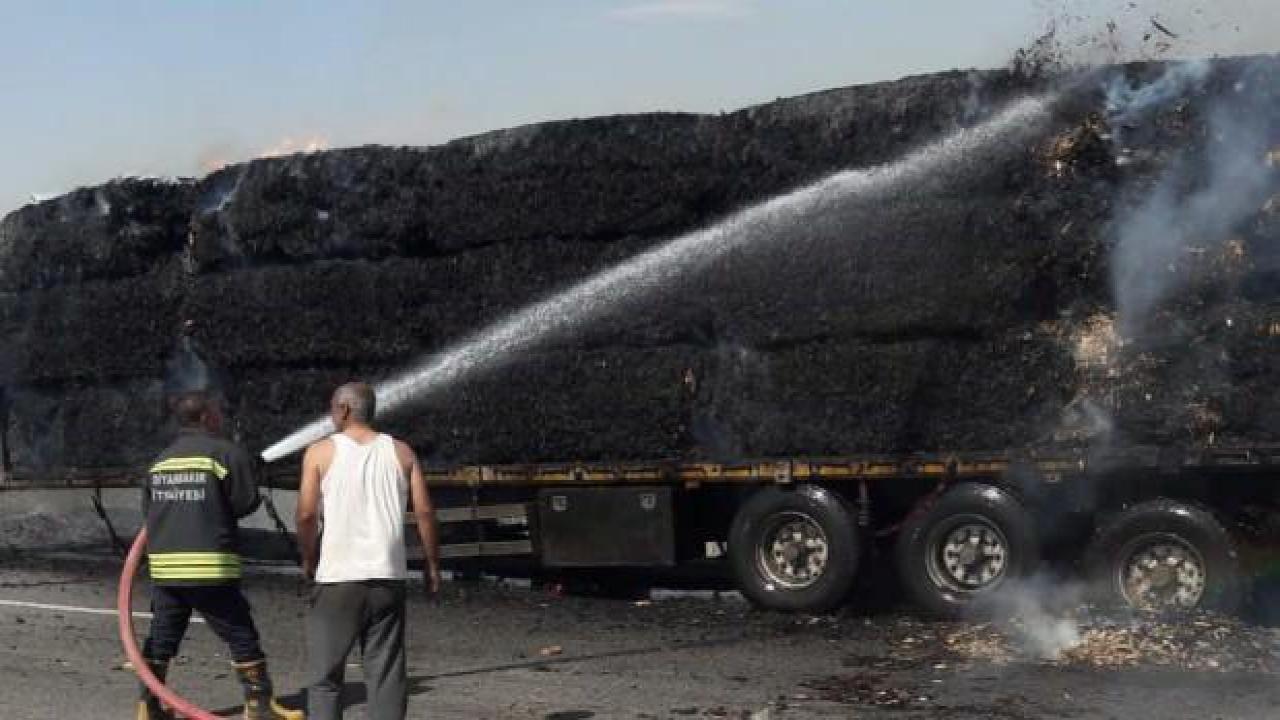 Diyarbakır'da 3 TIR alev alev yandı!