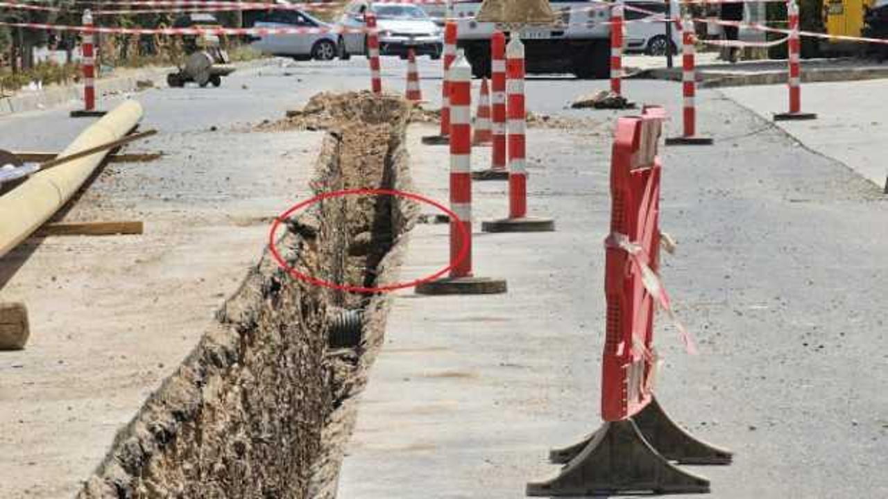 Doğal gaz hattı çalışmasında el yapımı patlayıcı bulundu