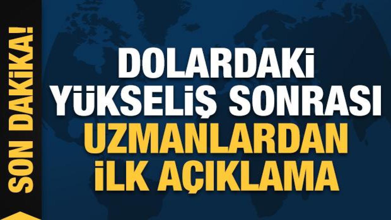 Dolardaki sert yükseliş sonrası ilk açıklama: Normal değil