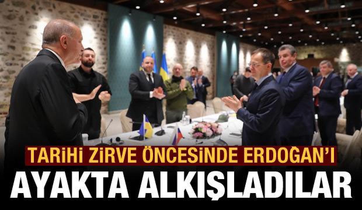 Dolmabahçe'deki barış masası öncesi Cumhurbaşkanı Erdoğan'dan açıklama