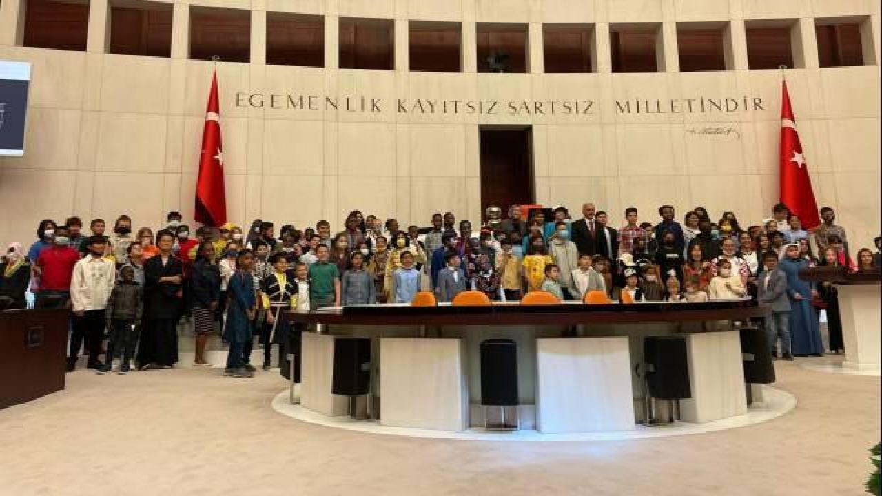 Dünya çocukları TBMM'yi ziyaret etti