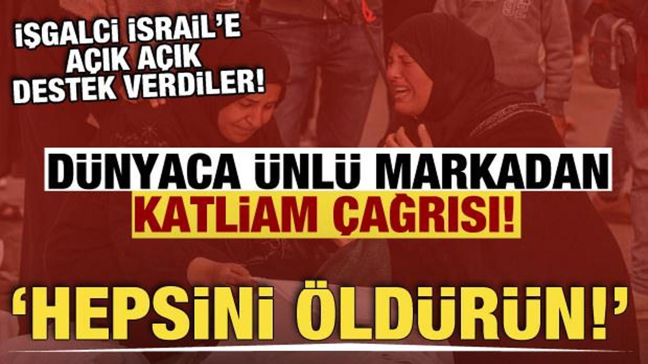 Dünyaca ünlü marka Johnson & Johnson'dan İsrail'e destek! 'Hepsini öldürün'