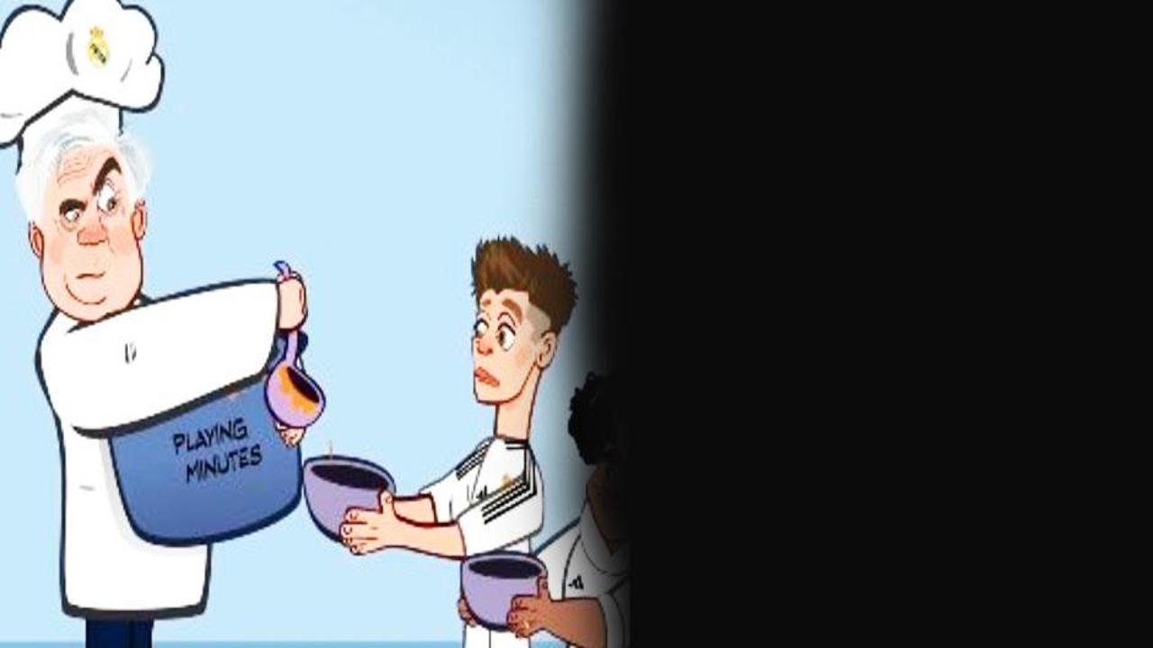 Dünyada gündem olan animasyon! Ancelotti'den Arda Güler'e bir damla yemek!