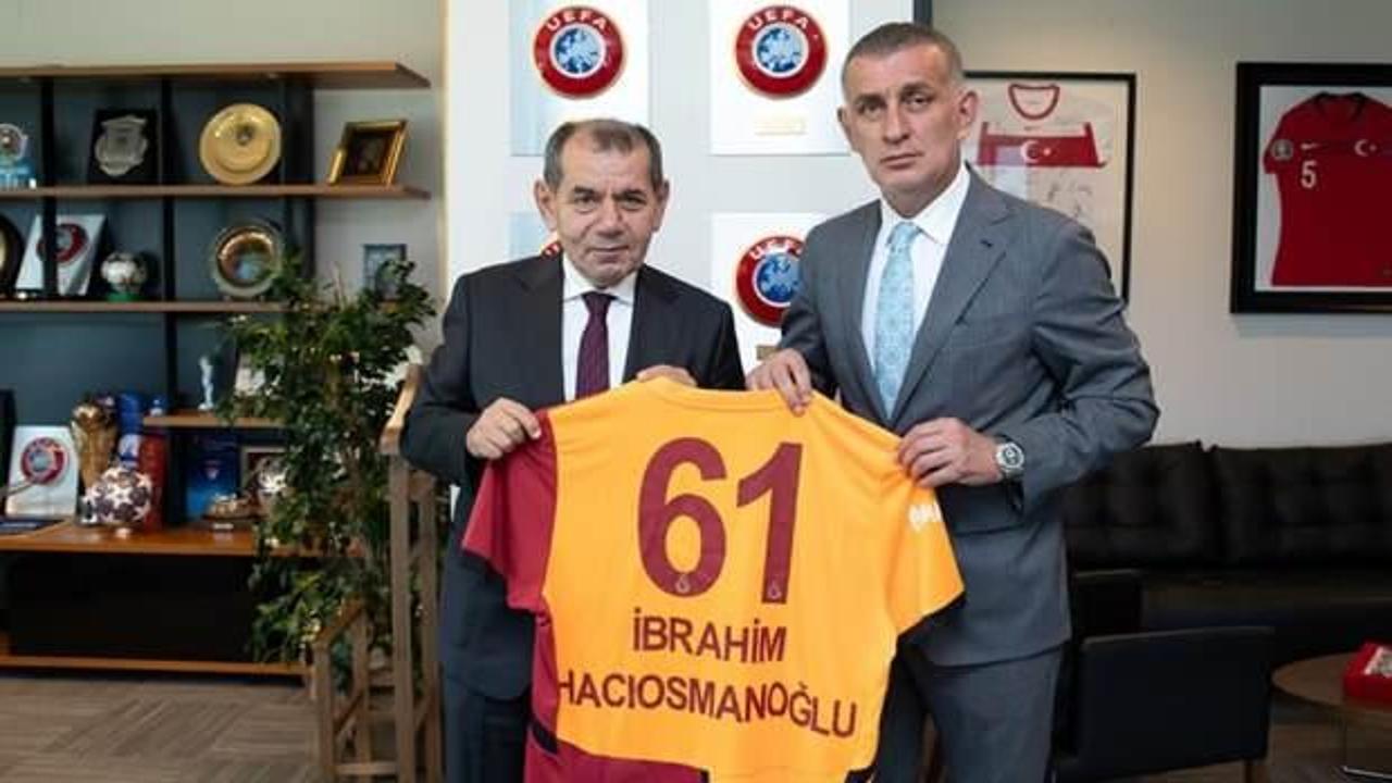 Dursun Özbek'ten İbrahim Hacıosmanoğlu'na ziyaret