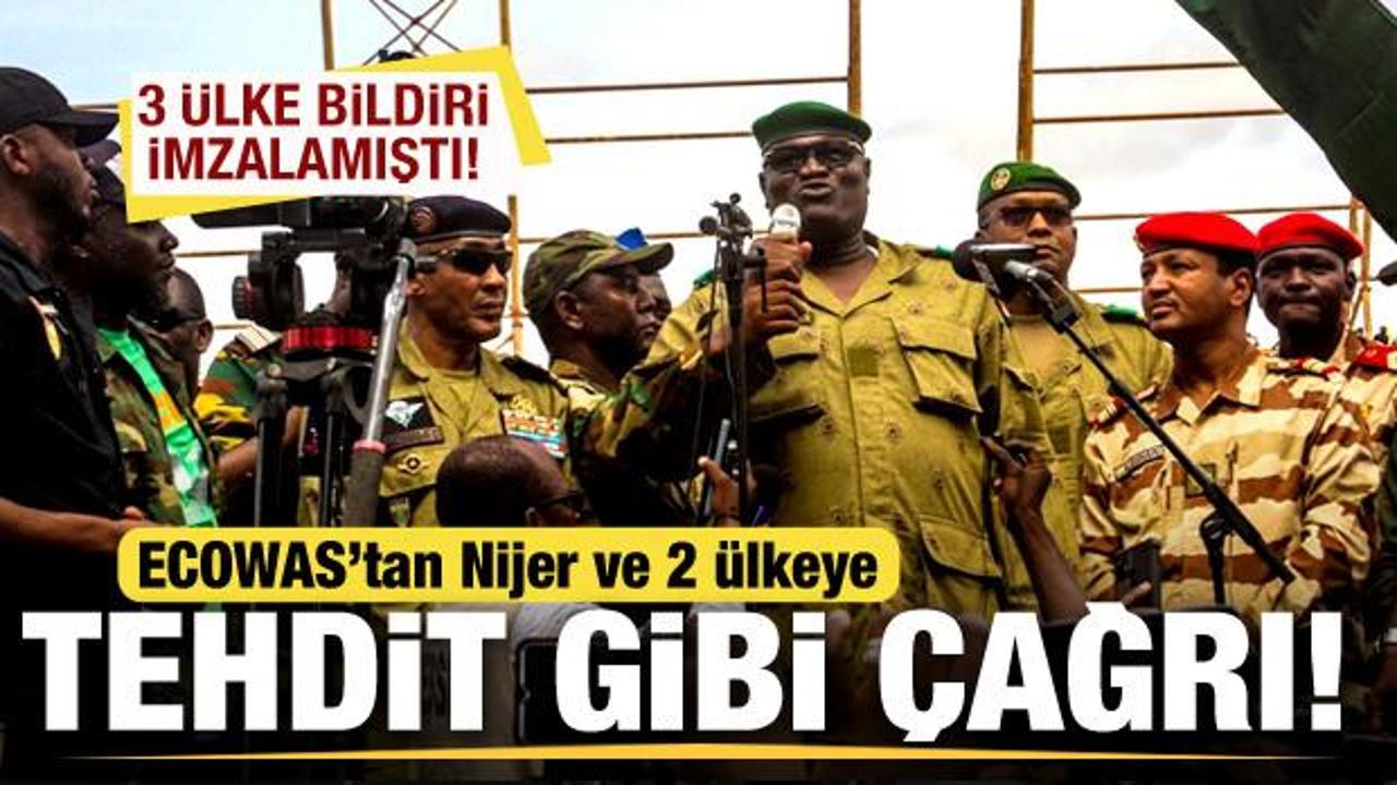 ECOWAS'tan Nijer, Burkina Faso ve Mali açıklaması! 3 ülkeye tehdit gibi çağrı