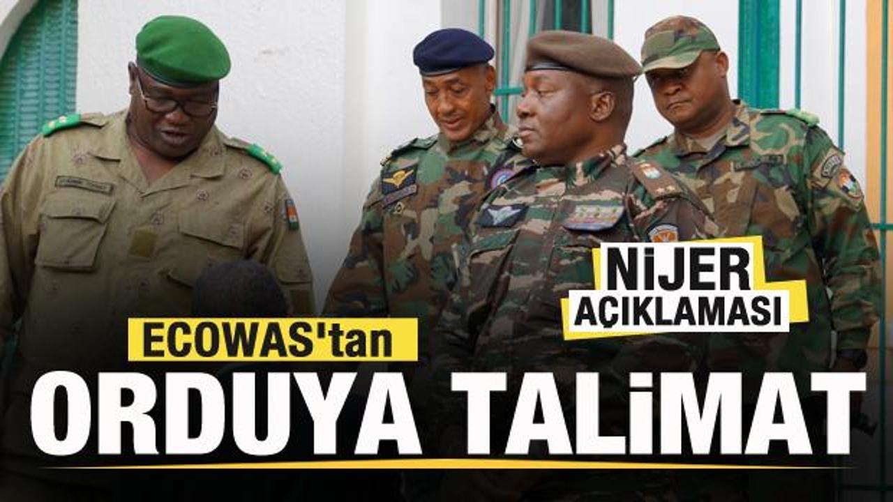 ECOWAS'tan Nijer talimatı! Ordu harekete geçiyor