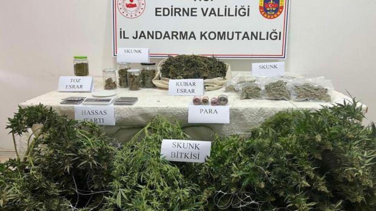 Edirne'de uyuşturucu operasyonu: 3 gözaltı