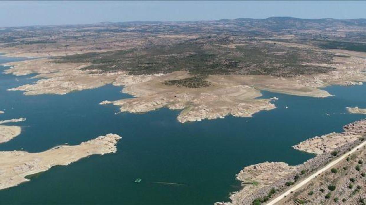 Edirne'ye içme suyu sağlayan barajın doluluk oranı yüzde 17 seviyesine düştü