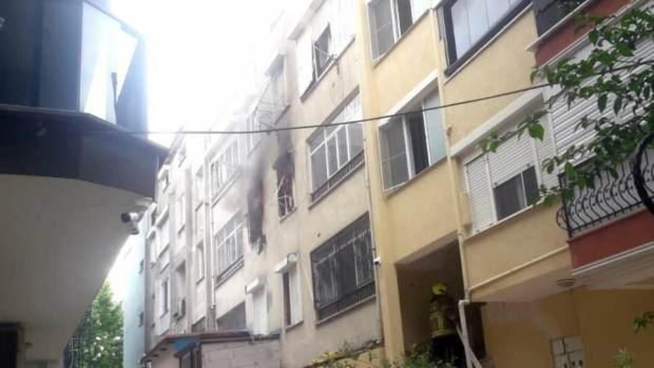 Edremit'te apartmanda yangın paniği
