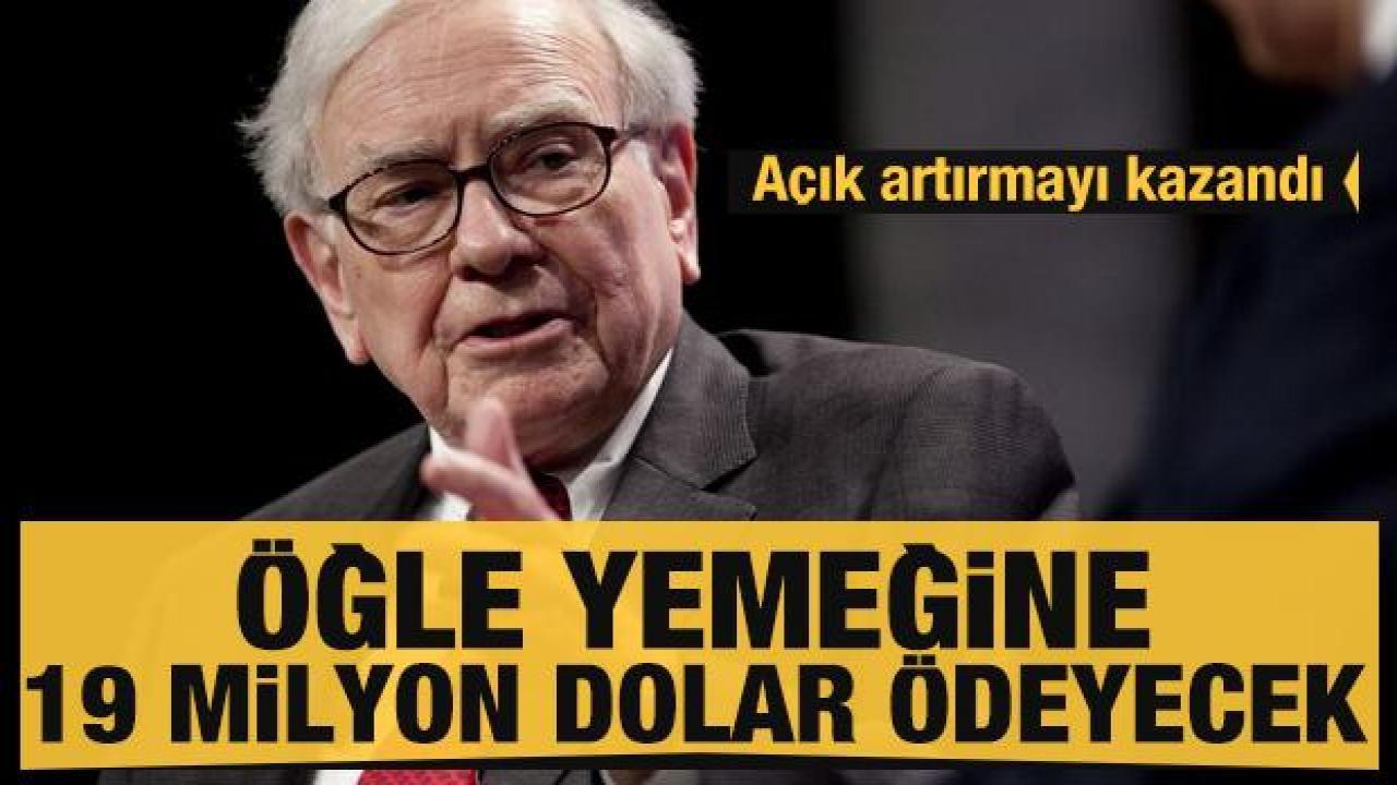 Efsane yatırımcı Buffett ile öğle yemeği için 19 milyon dolar ödeyecek