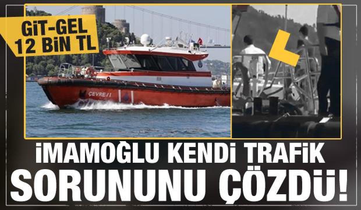 Ekrem İmamoğlu kendi trafik sorununu çözdü! Git-gel 12 bin TL!