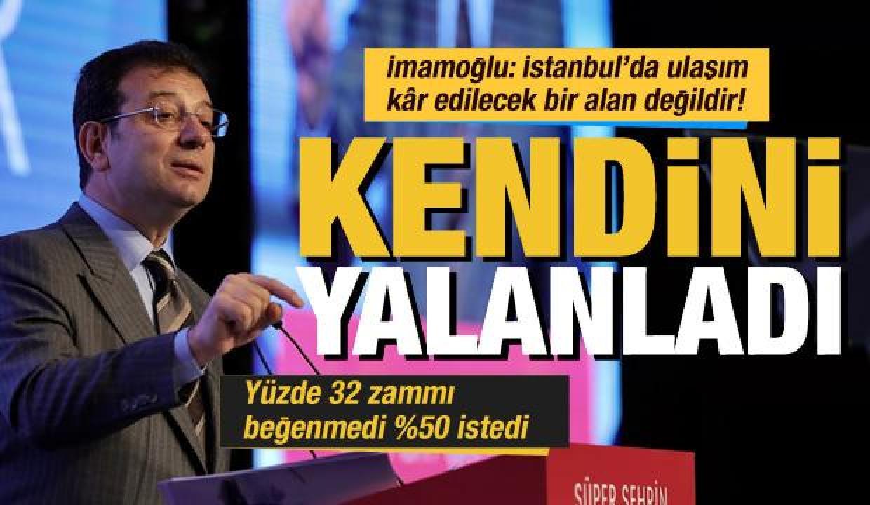Ekrem İmamoğlu yüzde 32 zammı beğenmedi, yüzde 50 zam istedi