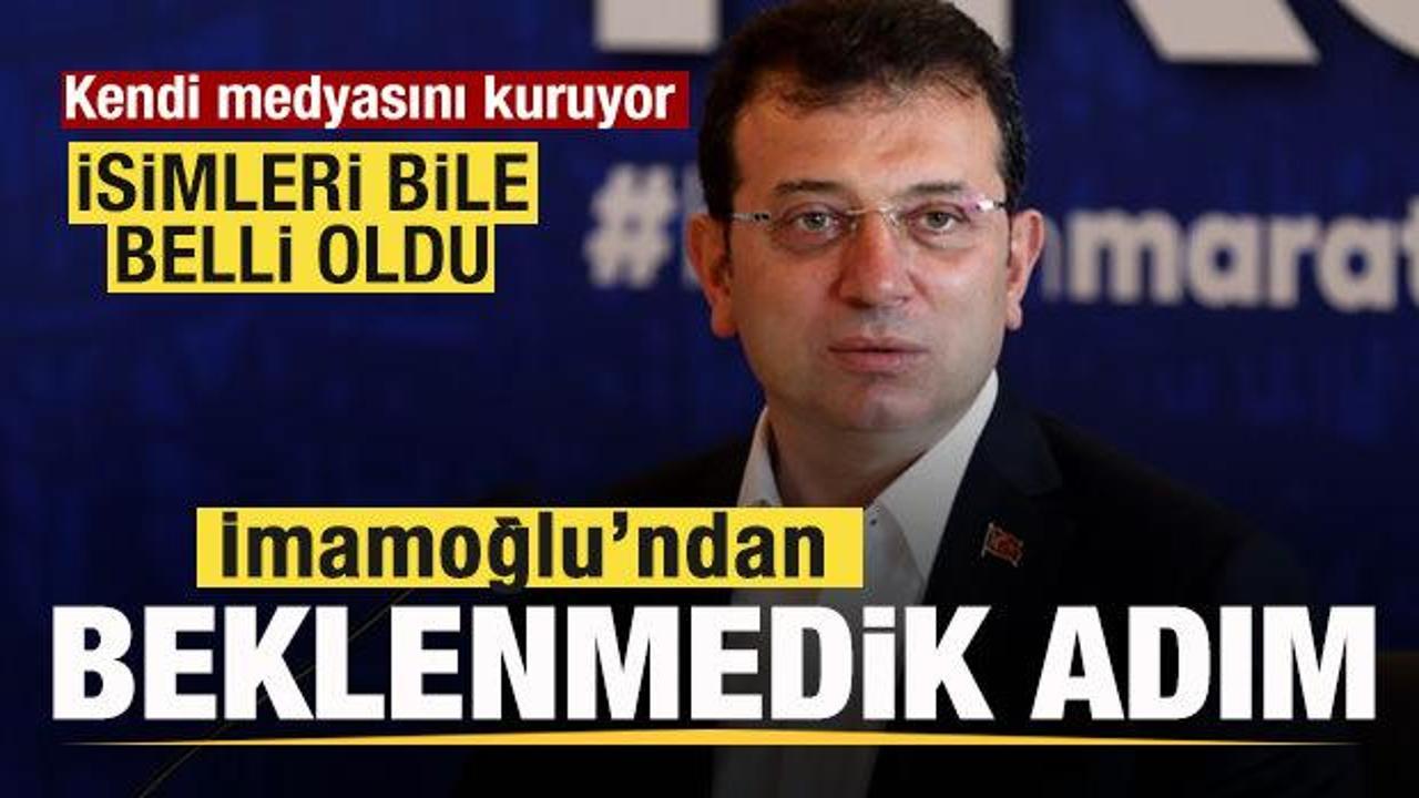 Ekrem İmamoğlu'ndan beklenmedik adım! Medya hamlesi! İsimleri bile belli oldu