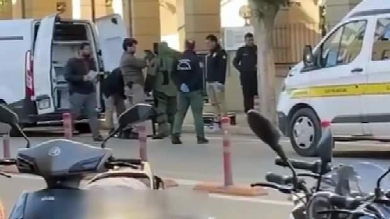 El yapımı patlayıcıyla eski adliyeye gitti, polisi görünce teslim oldu