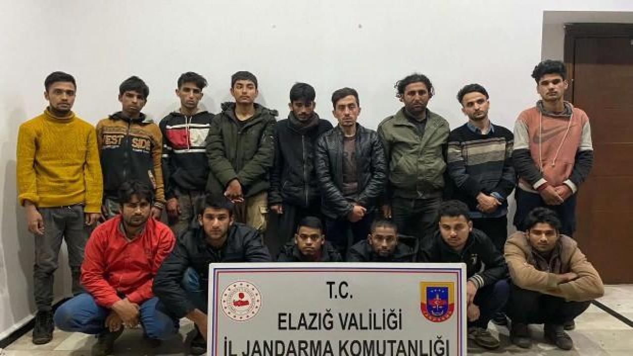 Elazığ'da 15 düzensiz göçmen yakalandı