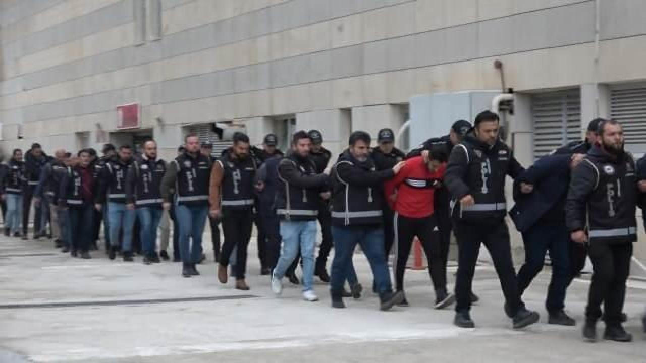 Elazığ'da 'Silindir' operasyonu: 22 şüpheli adliyeye sevk edildi