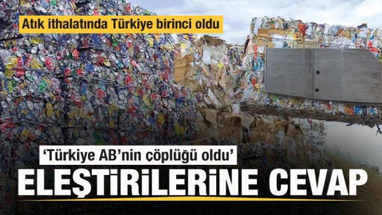 Eleştirilere cevap! Çöp değil sanayi hammaddesi