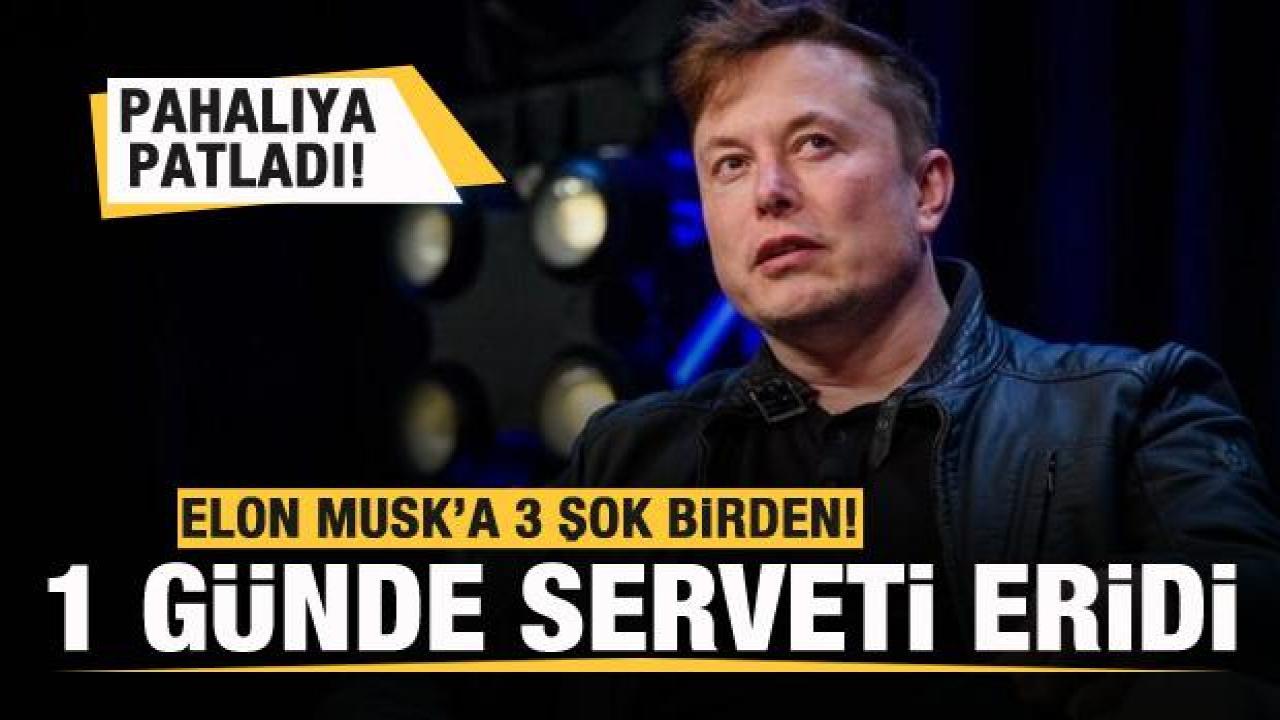 Elon Musk’a pahalıya patladı! 1 günde serveti eridi