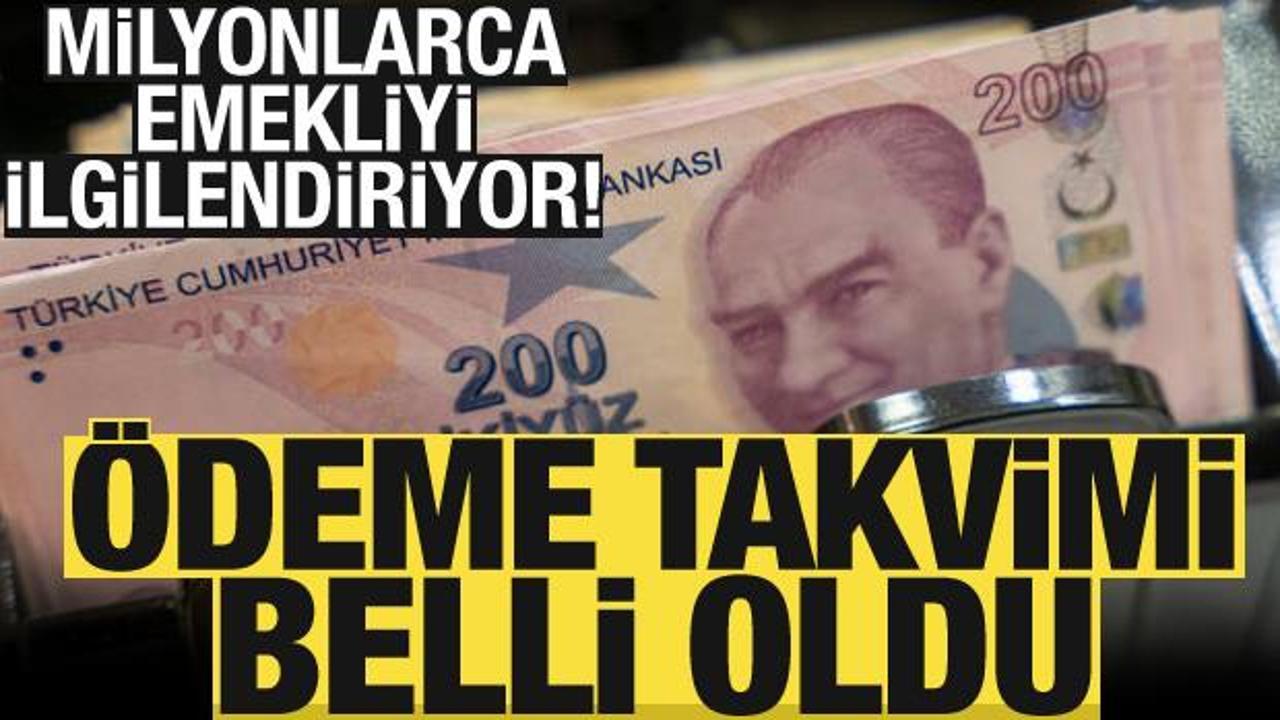 Emeklilerin bayram ikramiyesinin ödeme tarihi belli oldu