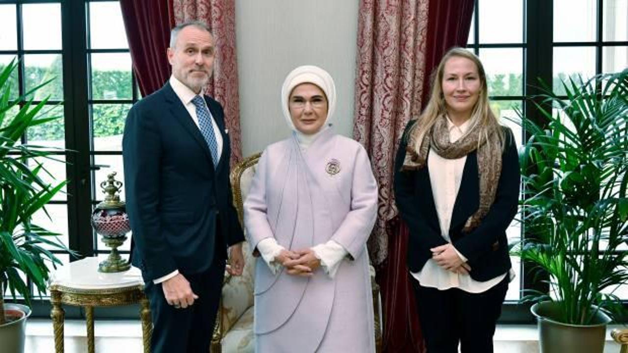 Emine Erdoğan CMI Martti Ahtisaari Barış Vakfı temsilcilerini ağırladı