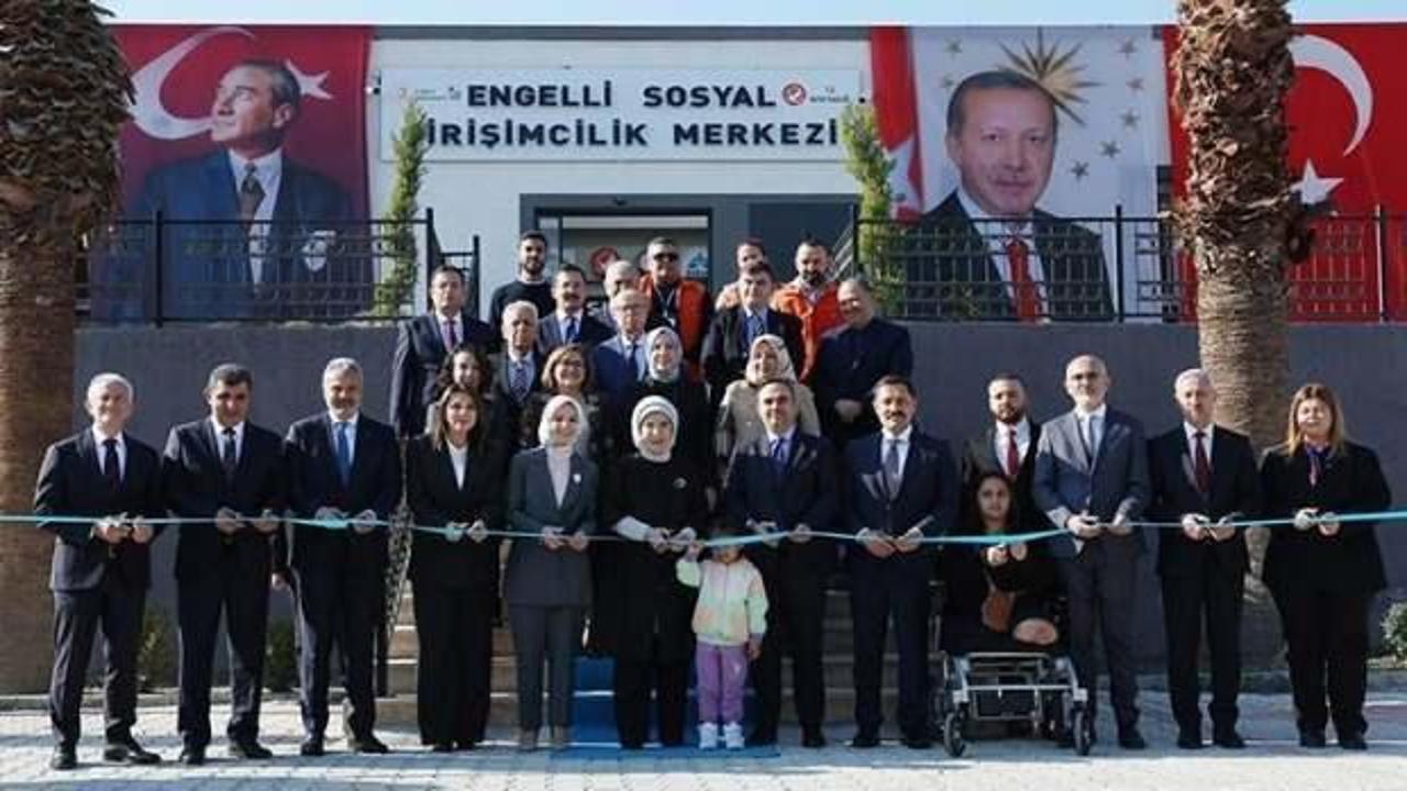 Emine Erdoğan, Hatay Engelli Sosyal Girişimcilik Merkezinin açılışını yaptı