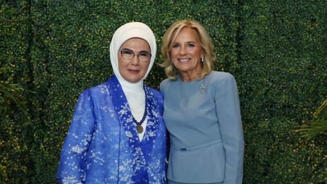 Emine Erdoğan, Jill Biden'ın ev sahipliğindeki öğle yemeğine katıldı
