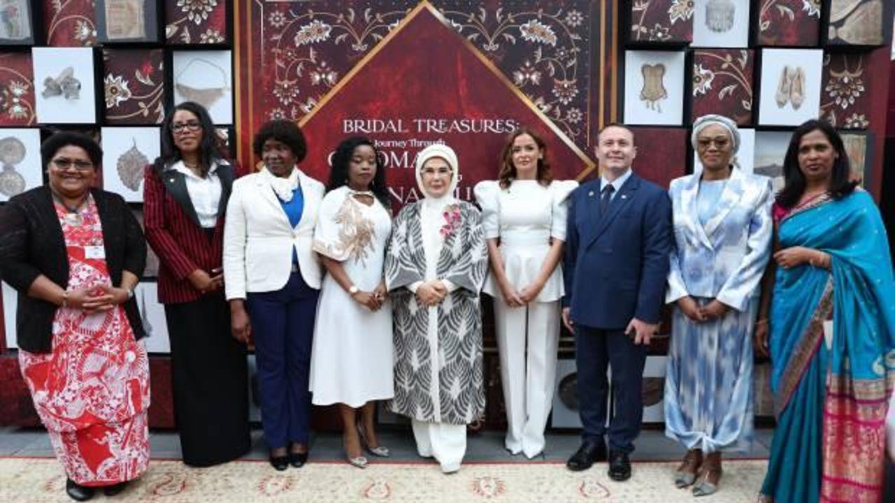 Emine Erdoğan, New York'ta geleneksel köklü Türk çeyiz geleneğini dünyaya tanıttı