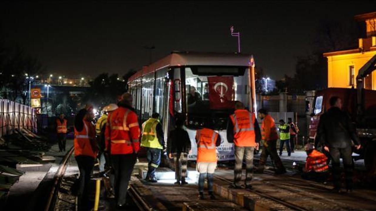 Eminönü-Alibeyköy Cep Otogarı Tramvay Hattı'nda teknik arıza