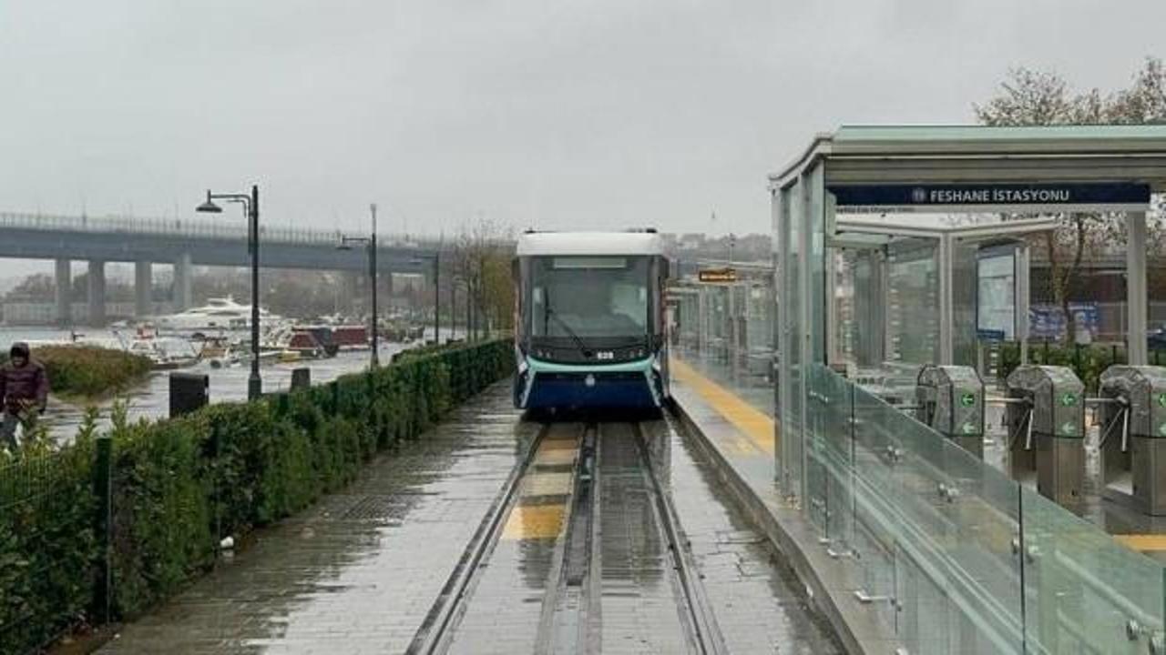 Eminönü-Alibeyköy tramvay hattında arıza nedeniyle seferler yapılamadı