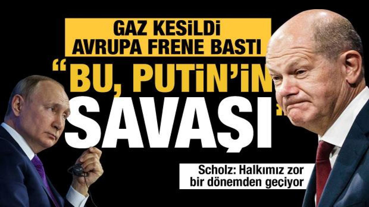 Enerji krizindeki Almanya Rusya'ya yaptırımlarda frene bastı: Bu, Putin'in savaşı