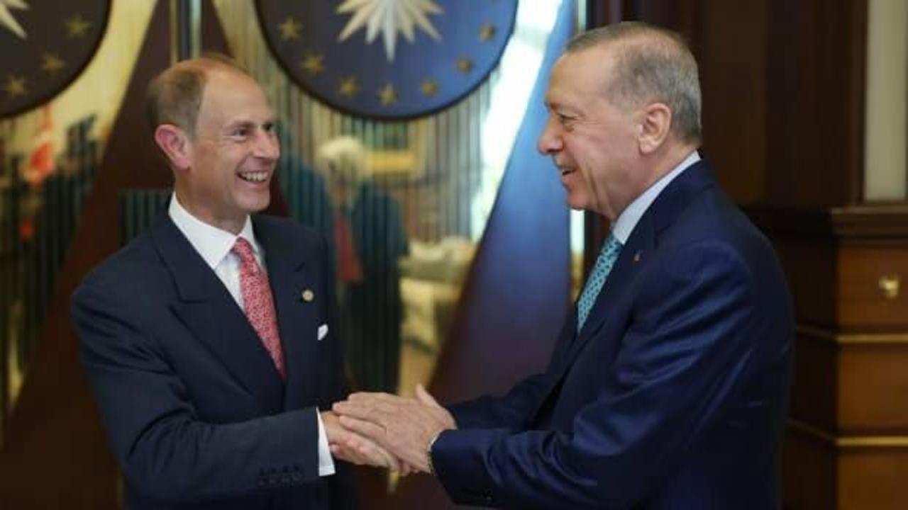 Erdoğan , Birleşik Krallık Dükü Prens'i kabul etti