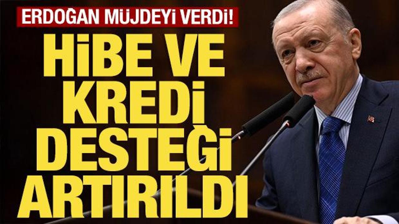 Erdoğan açıkladı! 'Yarısı Bizden' kampanyasında destek tutarları artırıldı