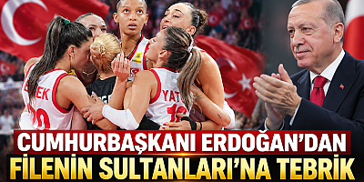 ERDOĞAN’DAN AVRUPA ŞAMPİYONU FİLENİN SULTANLARI’NA KUTLAMA