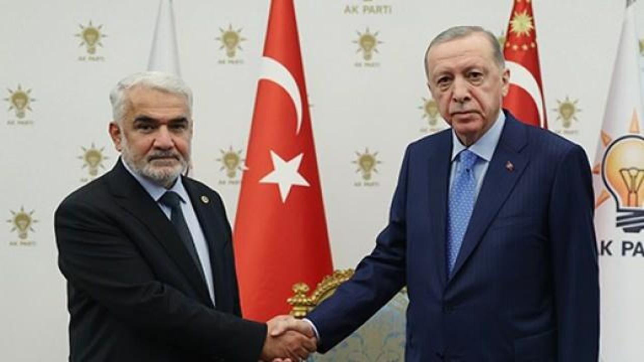 Erdoğan, HÜDA PAR Genel Başkanı Yapıcıoğlu'nu kabul etti