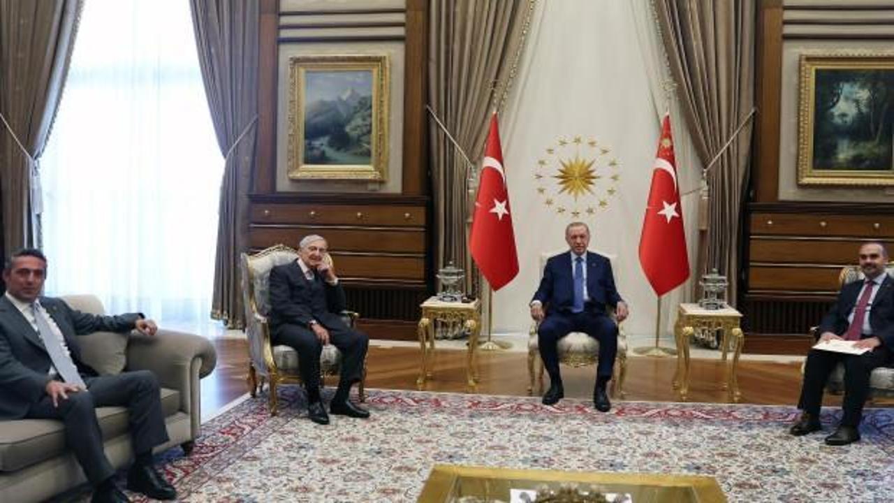 Erdoğan, Rahmi Koç ve Ali Koç'u kabul etti!