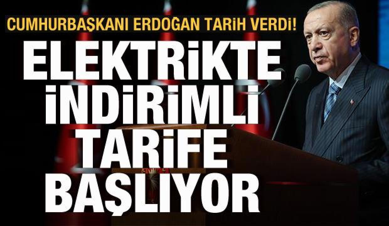Erdoğan'dan elektrik faturası açıklaması! Tarih belli oldu