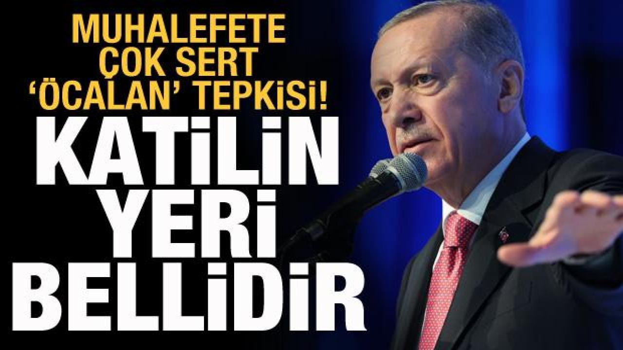 Erdoğan'dan muhalefete çok sert 'Öcalan' tepkisi: Hukukumuzda katilin yeri bellidir
