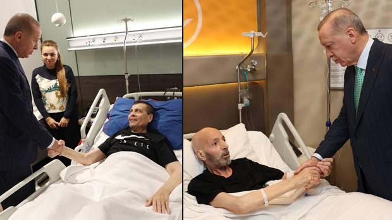Erdoğan'dan Özcan ve Kavlak'a ziyaret